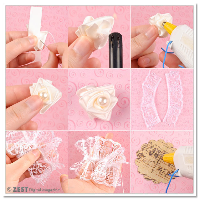 Romantic Rose Headband Instructions
