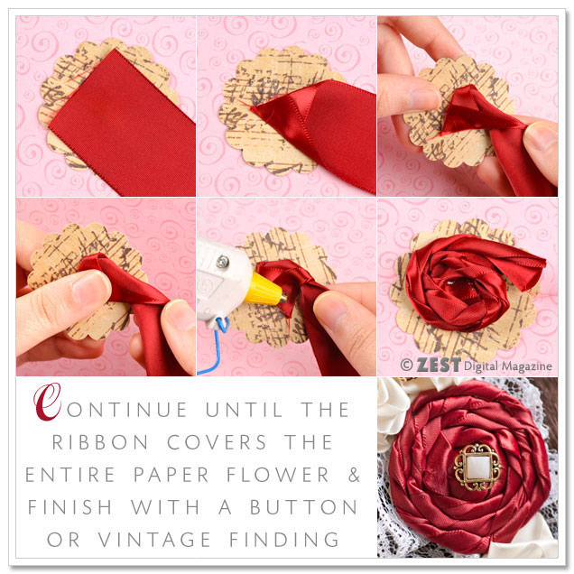 Romantic Rose Headband Instructions