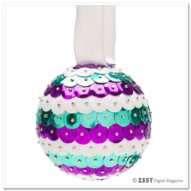 Sequin Ball Ornament